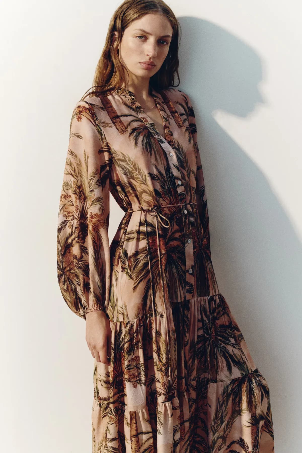 ROBE À ÉTAGES IMPRIMÉE
