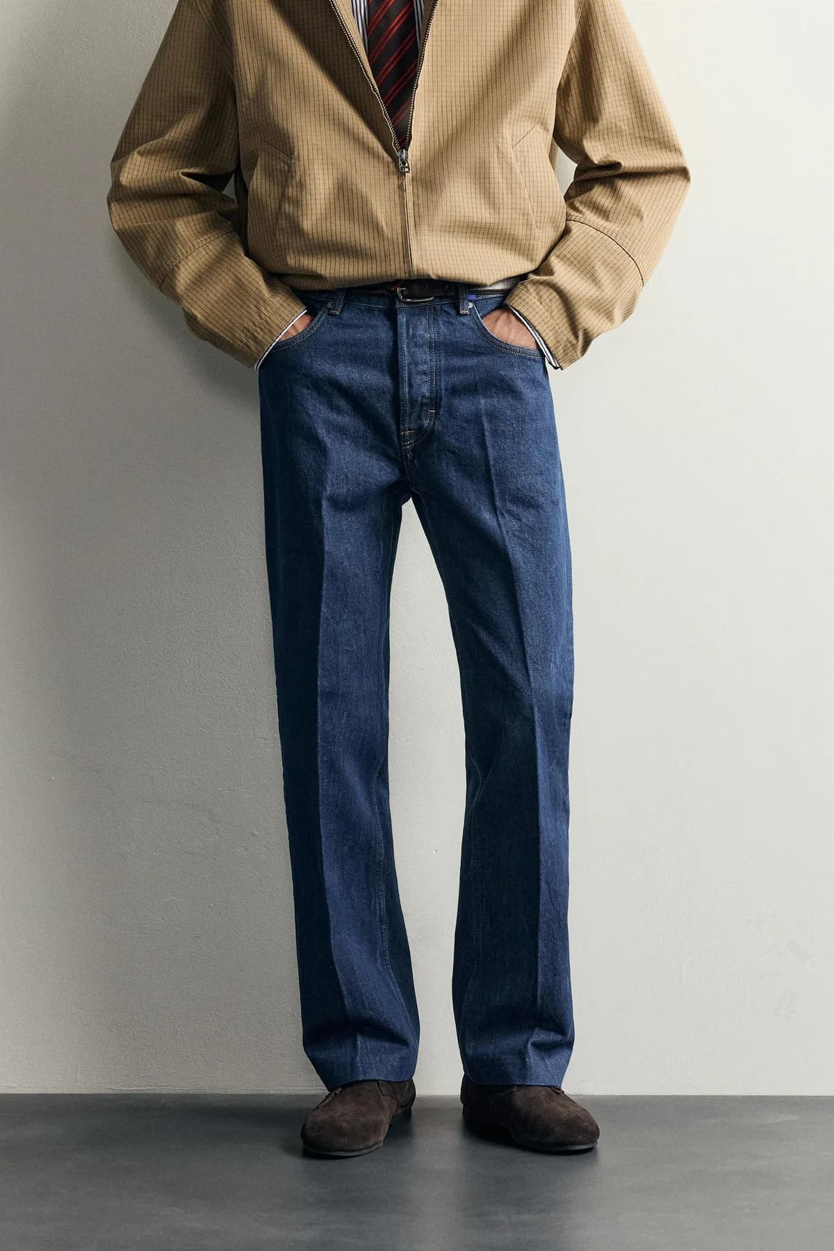 JEAN COUPE BOOTCUT REPASSÉ AARON LEVINE X ZARA 100%coton